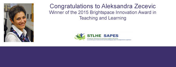2015 Brightspace Innovation Award